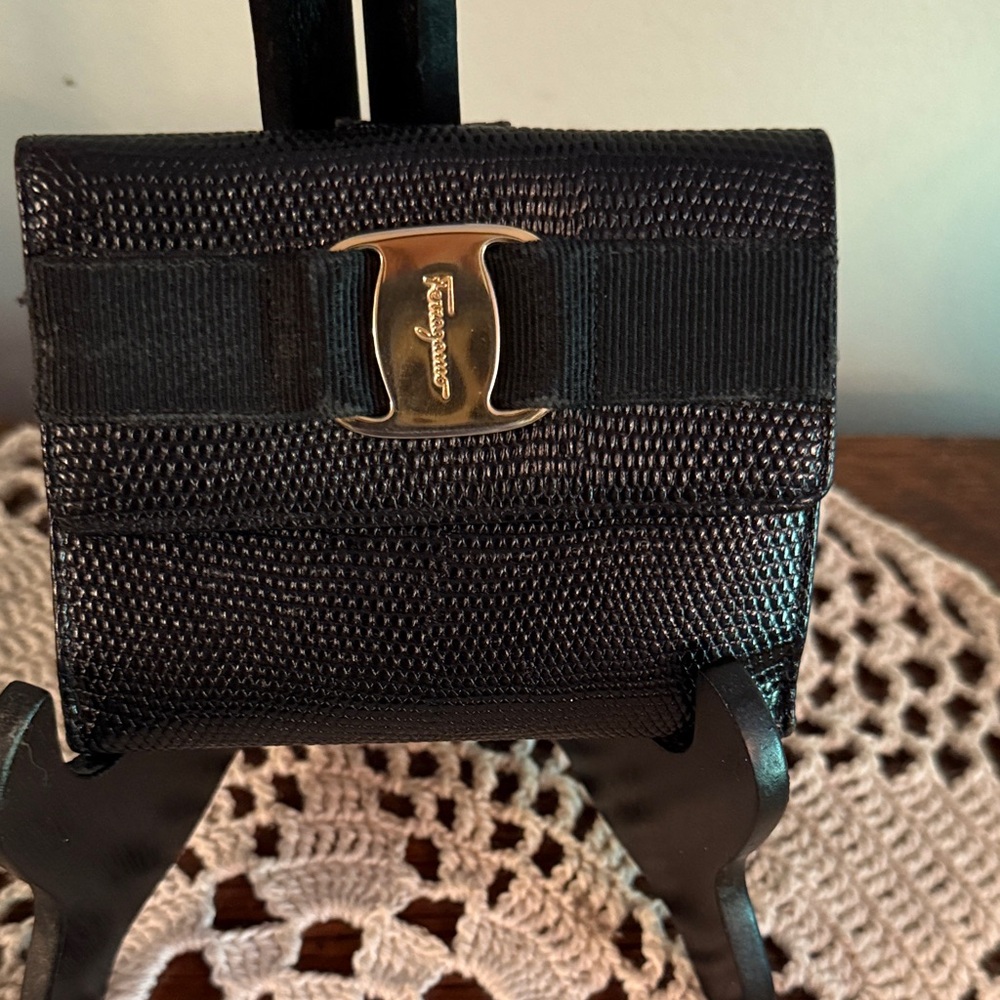 Black Designer Ferragamo Wallet